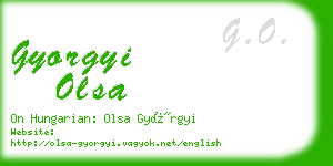 gyorgyi olsa business card